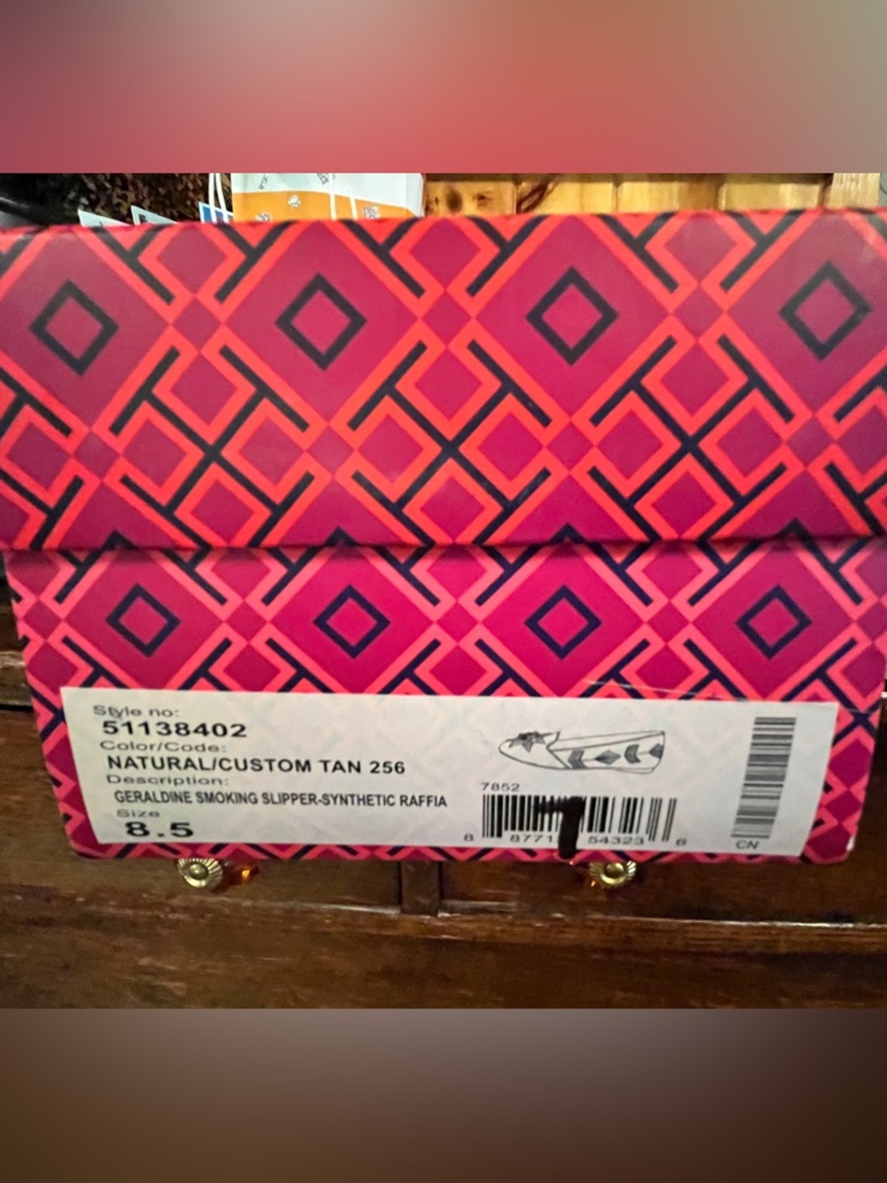 Tory Burch Raffia and Leather Geraldine Flats - Size 8.5 - Picture 9 of 9
